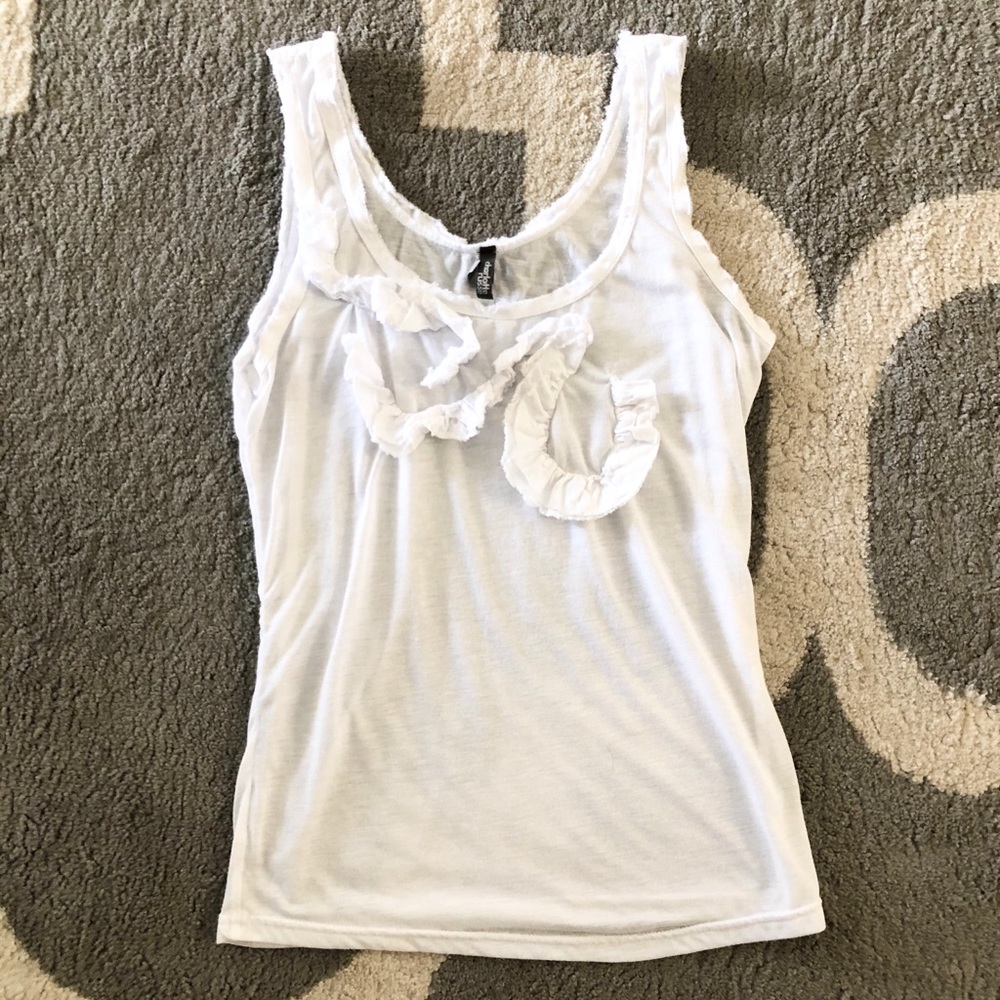 Charlotte Russe white tank top small